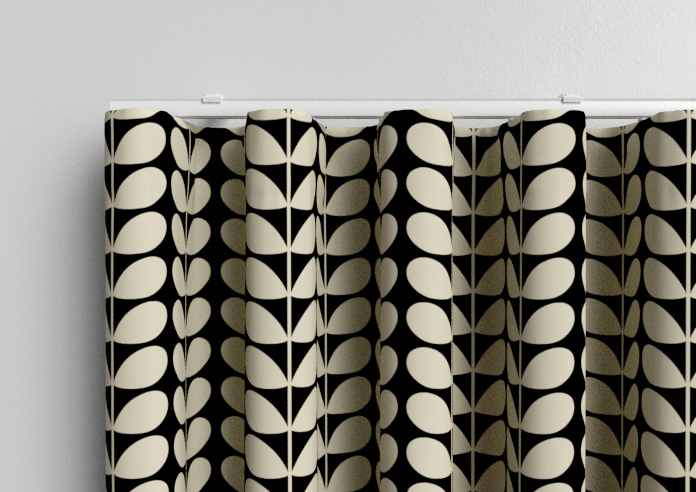 Orla Kiely Solid Stem, Black - Made to Measure Curtains - Image 13